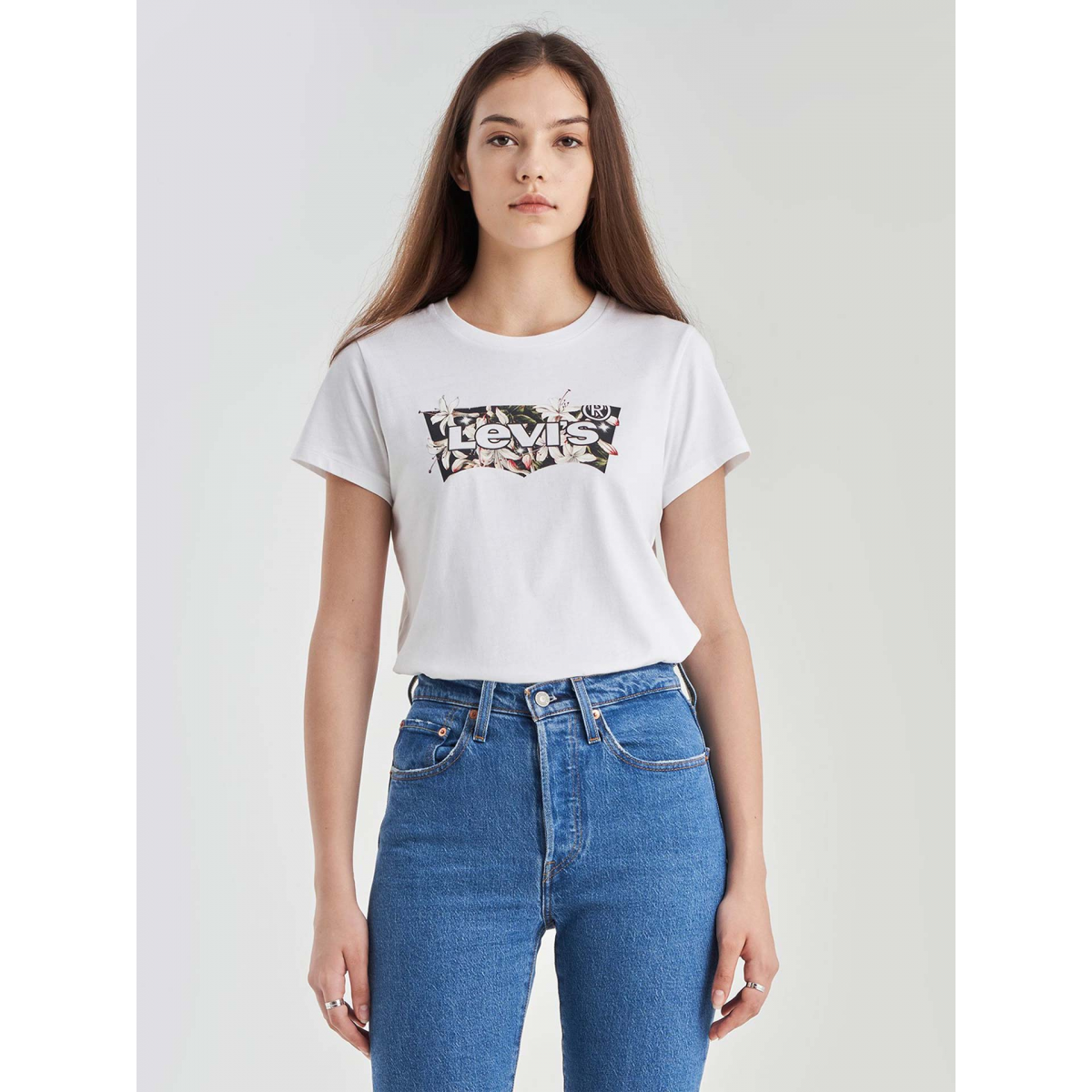 LEVIS Senhora T-Shirt Estampada Branco - 0430646033BRN